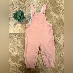 George Light Pink Kids Cotton Overalls